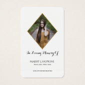Foto Sympathie Funeral Memorial Prayer Cards Visitekaartje (Voorkant)