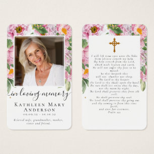 Foto Sympathie Funeral Memorial Prayer Kaart