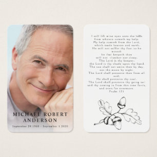 Foto Sympathie Funeral Memorial Prayer Kaart