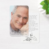 Foto Sympathie Funeral Memorial Prayer Kaart (Bureau)