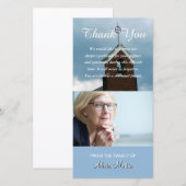 Foto Sympathie Memorial Dank je Church Steeple Bedankkaart (Voorkant / Achterkant)