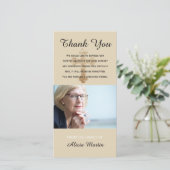 Foto Sympathie Memorial Dank u Religieus kruis Bedankkaart (Staand voorkant)