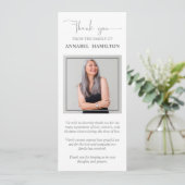 Foto Sympathie Memorial Dank u uitnodiging (Staand voorkant)