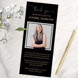 Foto Sympathie Memorial Dank u uitnodiging