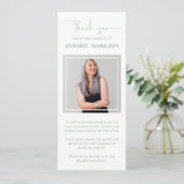 Foto Sympathie Memorial Dank u uitnodiging (Staand voorkant)