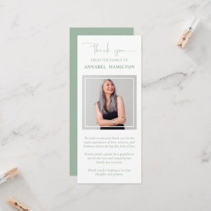 Foto Sympathie Memorial Dank u uitnodiging