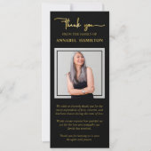 Foto Sympathie Memorial Dank u uitnodiging (Voorkant)