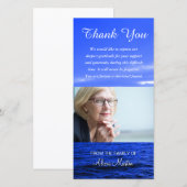 Foto Sympathie Memorial Dankuwel Ocean Sky Bedankkaart (Voorkant / Achterkant)