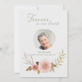 Foto Sympathie Roos Waterverf Hartelijk dank Bedankkaart (Voorkant)