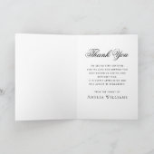 Foto sympathie rouwverlies dank u gevouwen kaart (Binnen)