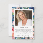 Foto Sympathy floral Funeral Memorial Bedankkaart (Voorkant)