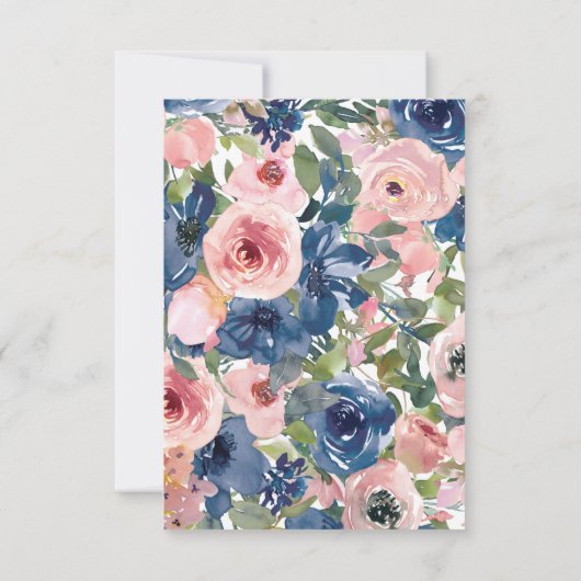 Foto Sympathy floral Funeral Memorial Bedankkaart (Achterkant)