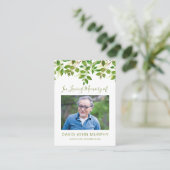 Foto Sympathy Memorial Prayer Contactkaartje (Staand voorkant)