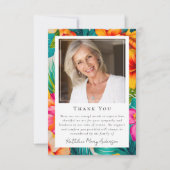 Foto Sympathy Tropical Funeral Memorial Bedankkaart (Voorkant)