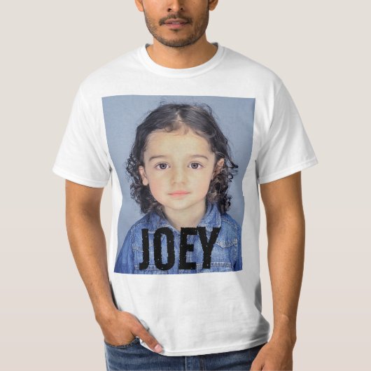 Foto T-shirt, gepersonaliseerde custom T-shirt (Voorkant)