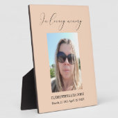 Foto Tafelbord met tekst Ter liefdevolle herinneri Fotoplaat (Zijkant)
