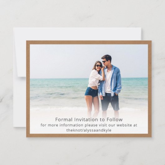 Foto Tan Modern Sla de datum op (Achterkant)