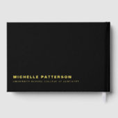 Foto tandheelkundig Afstuderen Gastenboek (Achterkant)