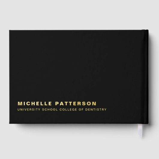 Foto tandheelkundig Afstuderen Gastenboek (Achterkant)