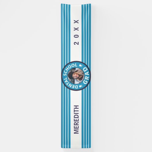 Foto tandheelkundig Afstuderen Spandoek (Verticaal)