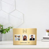 Foto team business logo gold