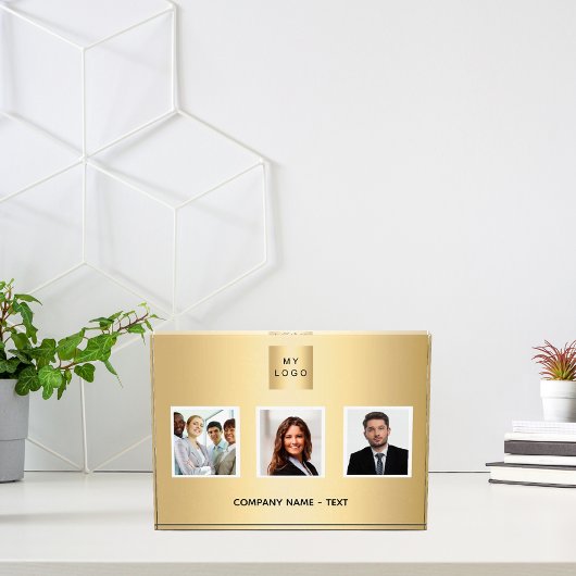 Foto team business logo gold