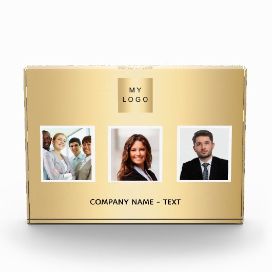 Foto team business logo gold (Voorkant)