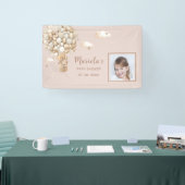 Foto Teddybeer ballonnen Baby shower Gepersonalise Spandoek (Beurs)