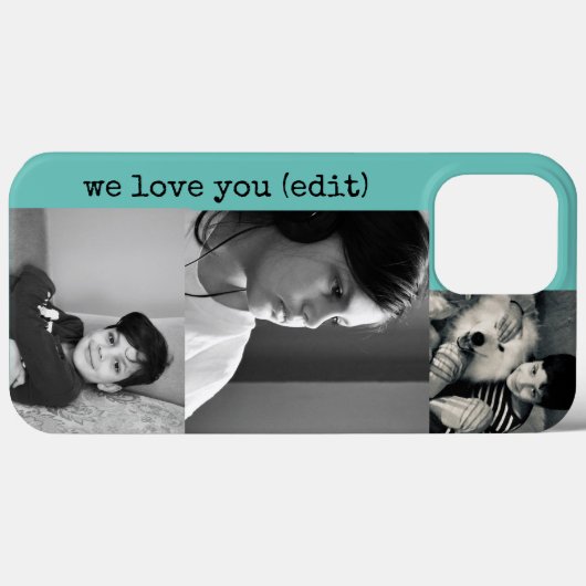 Foto Tekst sjabloon Telefoon Case iPhone Persoonli (Achterkant (horizontaal))