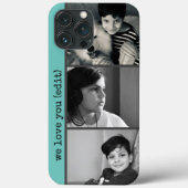 Foto Tekst sjabloon Telefoon Case iPhone Persoonli (Achterkant)