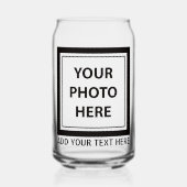 Foto & tekst uploaden – Aanpassen Blikvorm Glas (Voorkant)