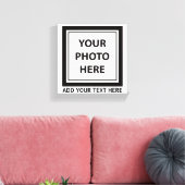 Foto & tekst uploaden – Aanpassen Canvas Afdruk (Insitu (Woonkamer))