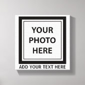 Foto & tekst uploaden – Aanpassen Canvas Afdruk (Voorkant)