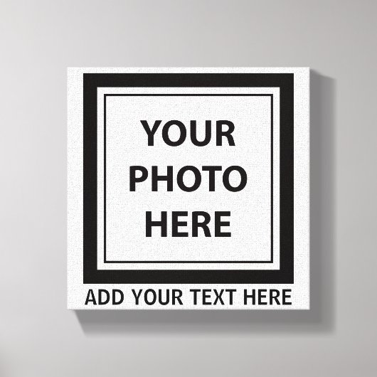 Foto & tekst uploaden – Aanpassen Canvas Afdruk (Voorkant)