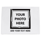 Foto & tekst uploaden – Aanpassen Groot Cadeauzakje (Voorkant)