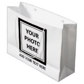Foto & tekst uploaden – Aanpassen Groot Cadeauzakje (Voorkant Gekanteld)