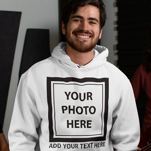 Foto & tekst uploaden – Aanpassen Hoodie
