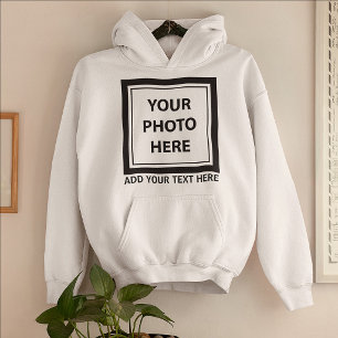 Foto & tekst uploaden – Aanpassen Hoodie