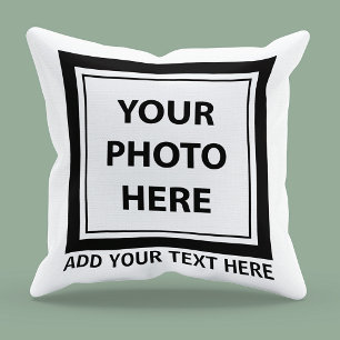Foto & tekst uploaden – Aanpassen Kussen