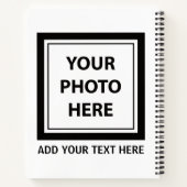 Foto & tekst uploaden – Aanpassen Notitieboek (Achterkant)