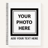 Foto & tekst uploaden – Aanpassen Notitieboek (Voorkant)
