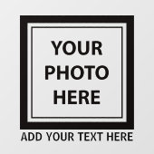 Foto & tekst uploaden – Aanpassen Raamsticker (Vel)