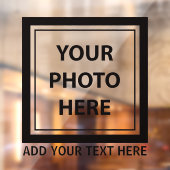 Foto & tekst uploaden – Aanpassen Raamsticker (Vel 2)