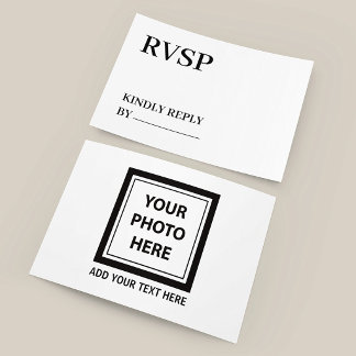 Foto & tekst uploaden – Aanpassen RSVP Kaartje