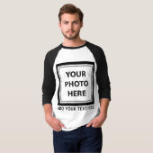 Foto & tekst uploaden – Aanpassen T-shirt (Voorkant volledig)
