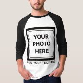 Foto & tekst uploaden – Aanpassen T-shirt (Voorkant)