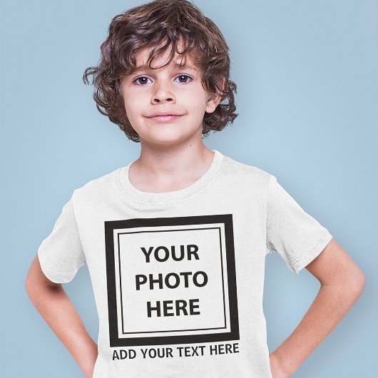 Foto & tekst uploaden – Aanpassen T-shirt