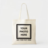 Foto & tekst uploaden – Aanpassen Tote Bag (Voorkant)
