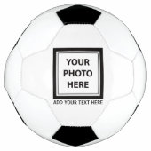 Foto & tekst uploaden – Aanpassen Voetbal (Voorkant)