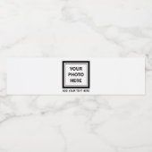 Foto & tekst uploaden – Aanpassen Waterfles Etiket (Enkel label)
